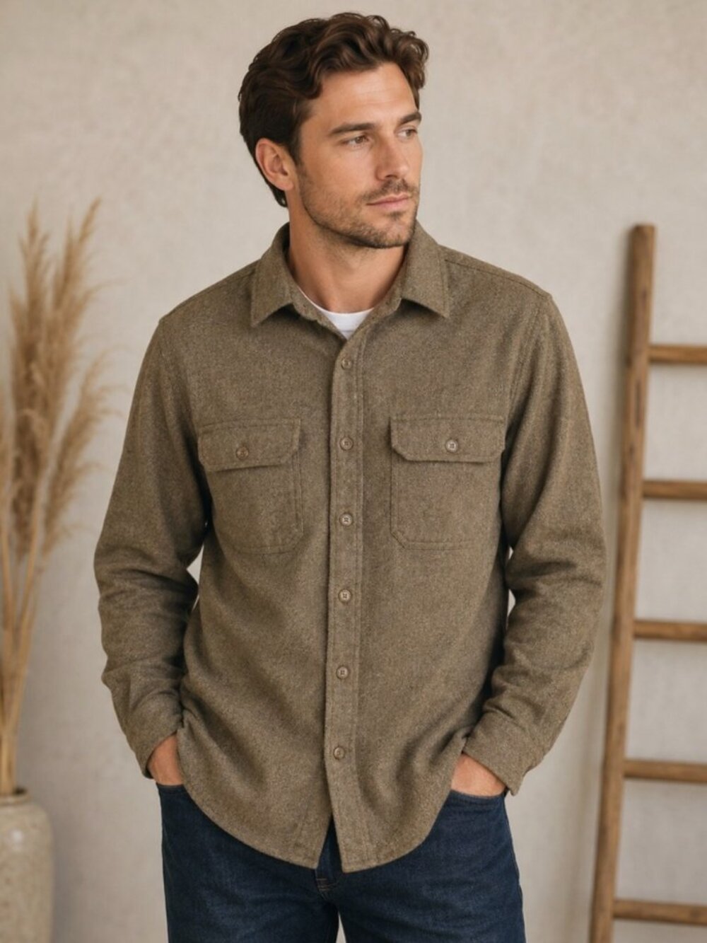 PENDLETON | Men's | NEW | Burnside Double-Brushed Cotton Flannel | Size L